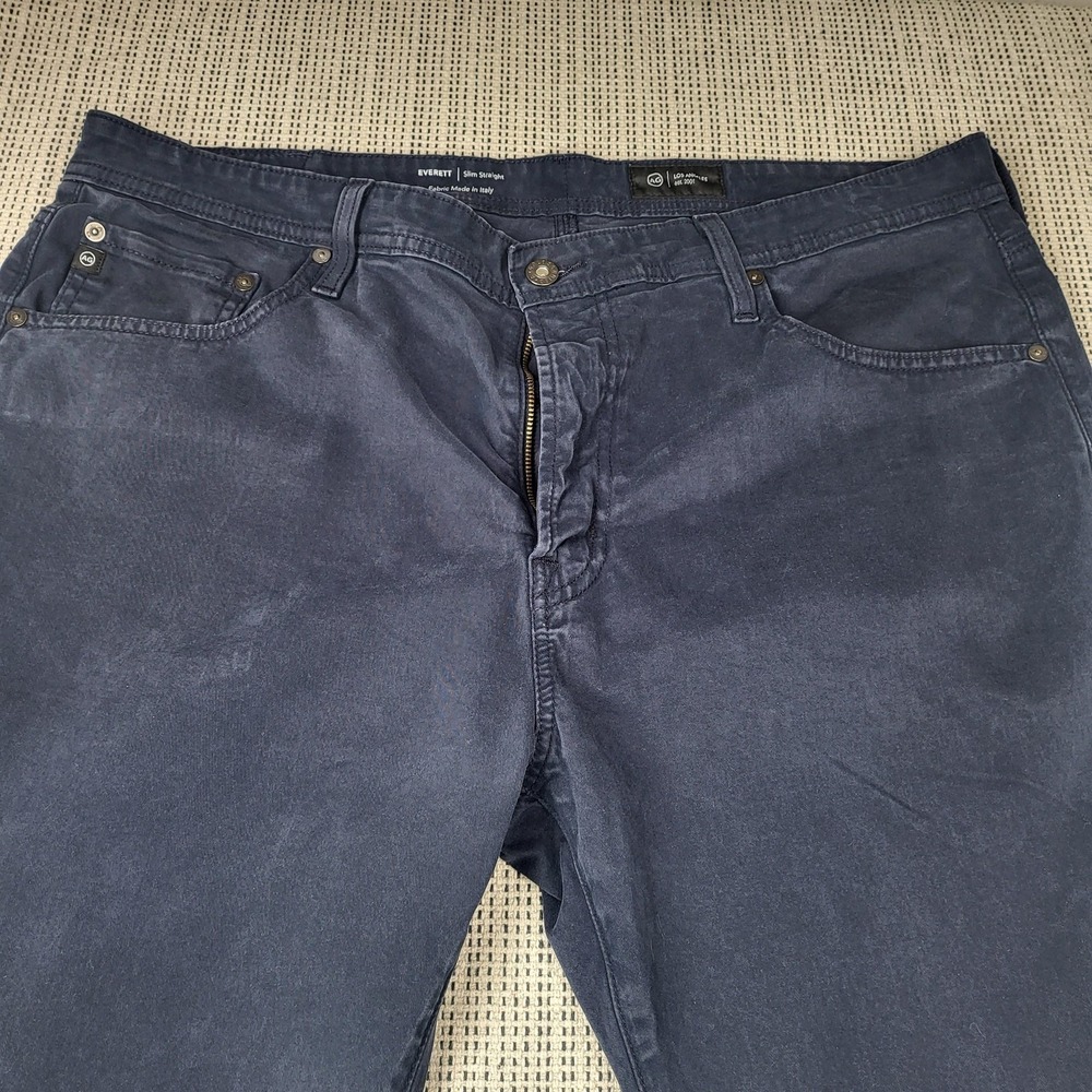 AG Adriano Goldschmied Everett Jeans‎ Mens 38x30 Blue Slim Straight Denim Pants